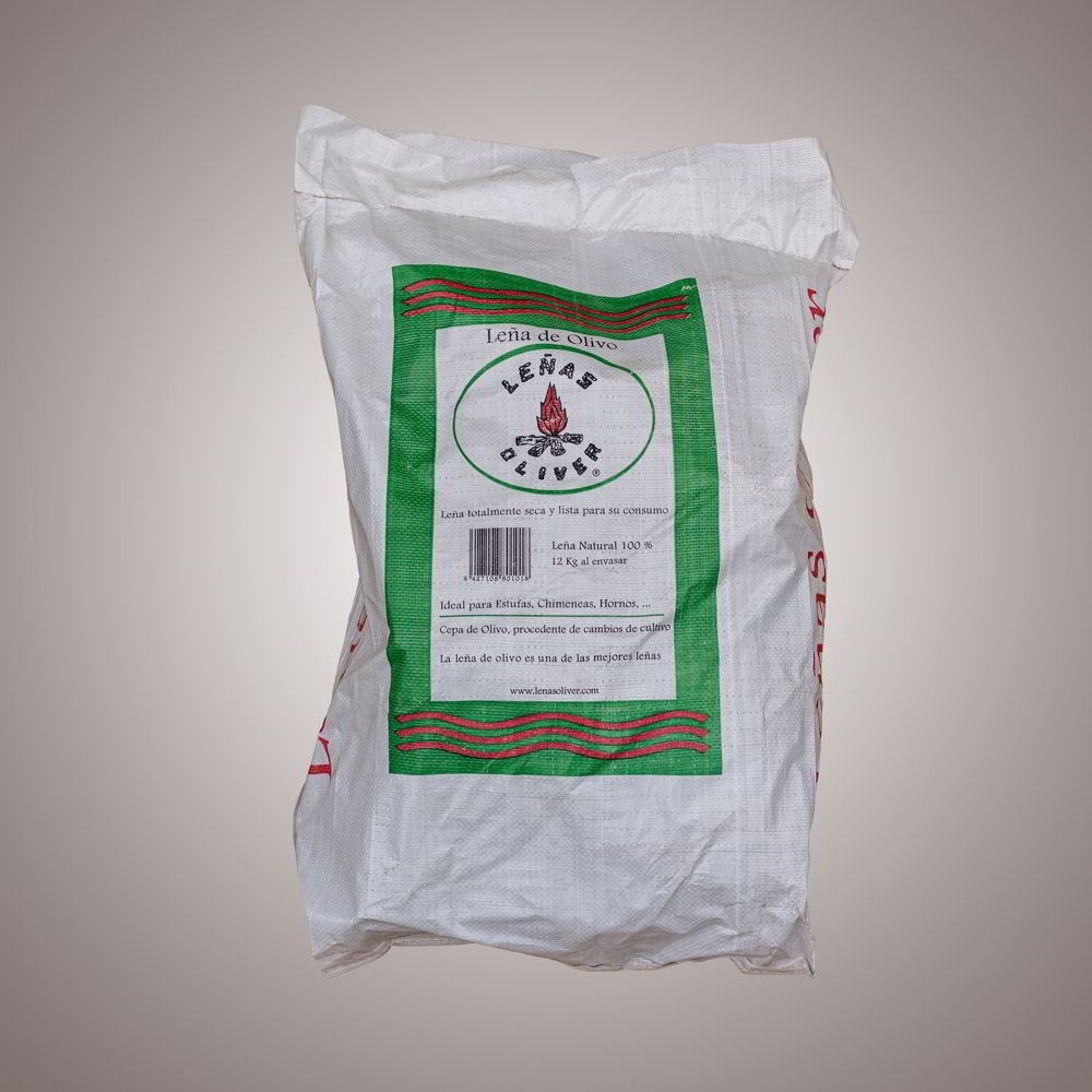 Leña de olivo en saco 12Kg